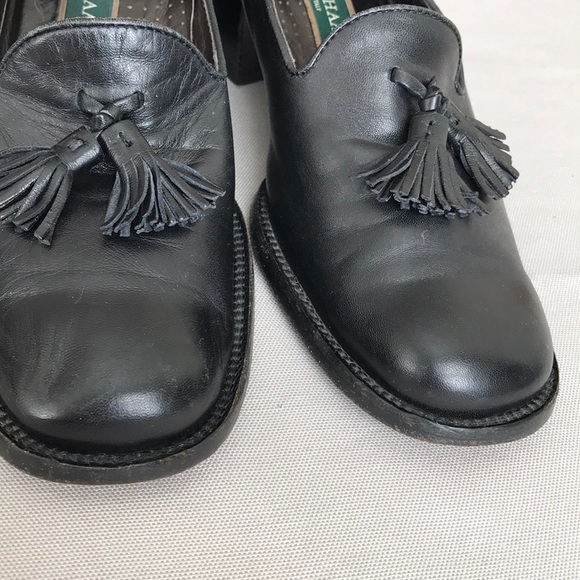 Cole Hann Italian made tassel block heeled loafers - Picture 3 of 8